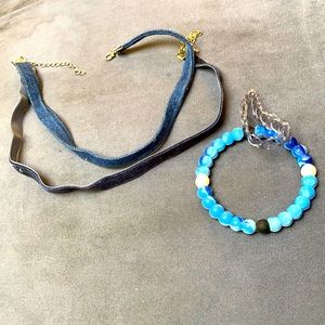 Blue Jewelry Set